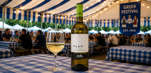 Plano Malagousia Wine bottle